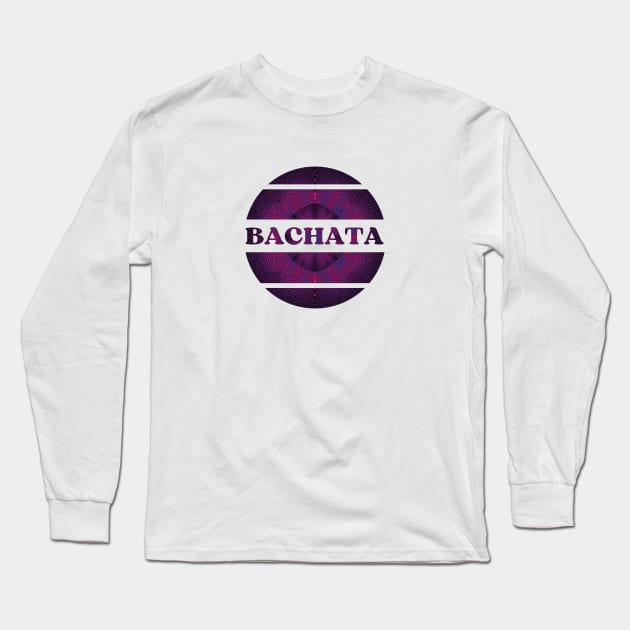 Purple Bachata explosion Long Sleeve T-Shirt by Bailamor